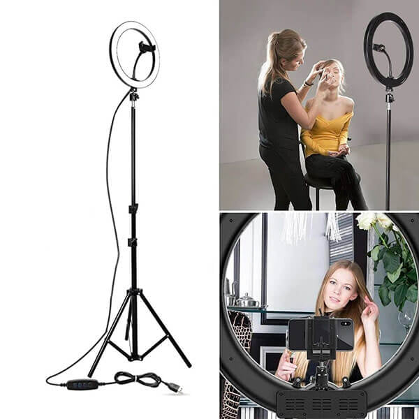 Aro de Luz LED 26 cm Trípode 2.1 M